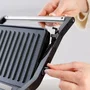 Taurus MyGrill Legend 968146000 Grill Eléctrico de Contacto y Plancha, 1000W, Apertura 180º, Placas Antiadherentes, Bandeja Recogegrasas Extraíble, Negro/Acero