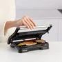 Taurus MyGrill Legend 968146000 Grill Eléctrico de Contacto y Plancha, 1000W, Apertura 180º, Placas Antiadherentes, Bandeja Recogegrasas Extraíble, Negro/Acero