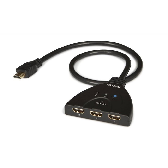 Fonestar Splitter HDMI 3 en 1 FO-513 con 3 entradas HDMI