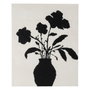 Ixia Pintura Jarrón Lienzo Decoración 80 x 3,70 x 100 cm