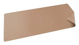 Trust Benya Alfombrilla Protector de Escritorio XXL PVC Vegano Color Beige para Teclado y Ratón, 90x43 cm