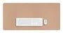 Trust Benya Alfombrilla Protector de Escritorio XXL PVC Vegano Color Beige para Teclado y Ratón, 90x43 cm