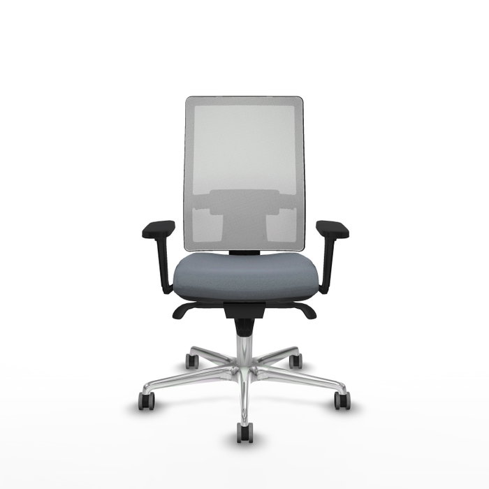 PIQUERAS Y CRESPO Silla de oficina Horna con Mecanismo Sincro Gris y Blanco PIQUERAS Y CRESPO Silla de oficina Horna con Mecanismo Sincro Gris y Blanco