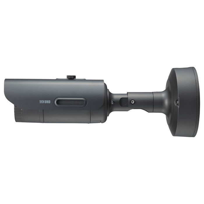 Hanwha - Wisenet Cámara de Seguridad IP Bullet PNO-A9081RLP 4K (8MP) con Visión Nocturna, PoE, IP66/67, IK10