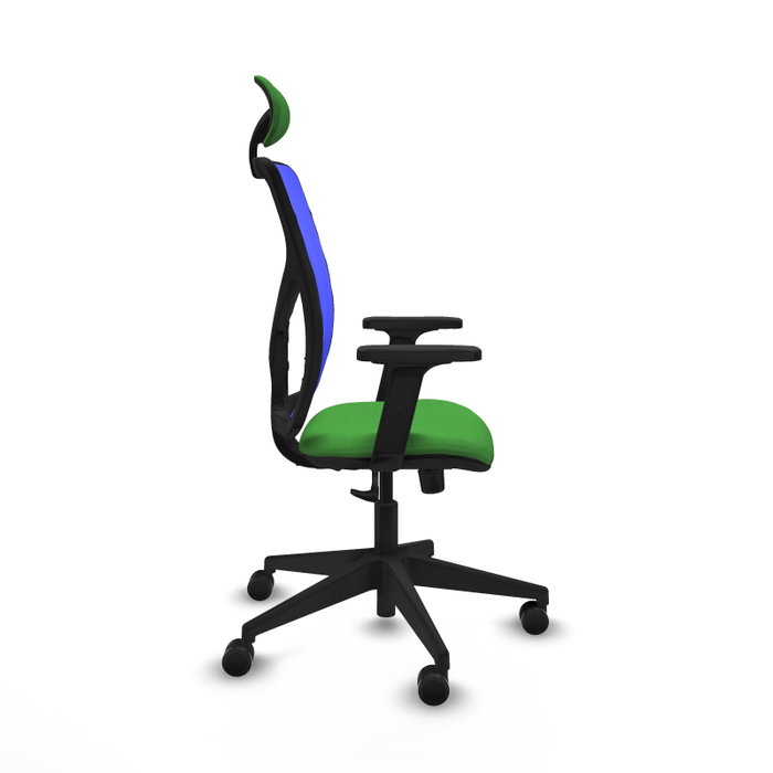 PIQUERAS Y CRESPO Silla de oficina Motilla con mecanismo Sincro Verde y Azul PIQUERAS Y CRESPO Silla de oficina Motilla con mecanismo Sincro Verde y Azul