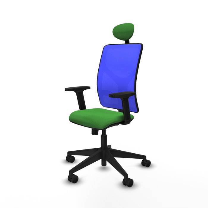 PIQUERAS Y CRESPO Silla de oficina Motilla con mecanismo Sincro Verde y Azul PIQUERAS Y CRESPO Silla de oficina Motilla con mecanismo Sincro Verde y Azul