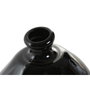 DKD Home Decor Jarrón de Cristal Reciclado Orgánico 11L Negro
