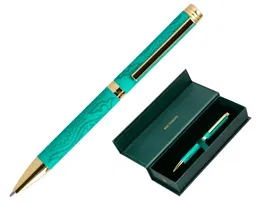 Belius Wild West Bolígrafo Aluminio Verde Dorado Tinta Azul 1mm