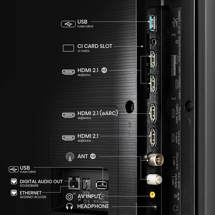 Smart TV Hisense 100E7NQ 100 100" 4K Ultra HD LED HDR QLED Negro