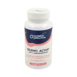 Nutrinat Evolution Selenio Active 60Vcap - Suplemento antioxidante con Vitaminas A, C, E, Zinc y Selenio orgánico, 60 cápsulas, Apto para veganos