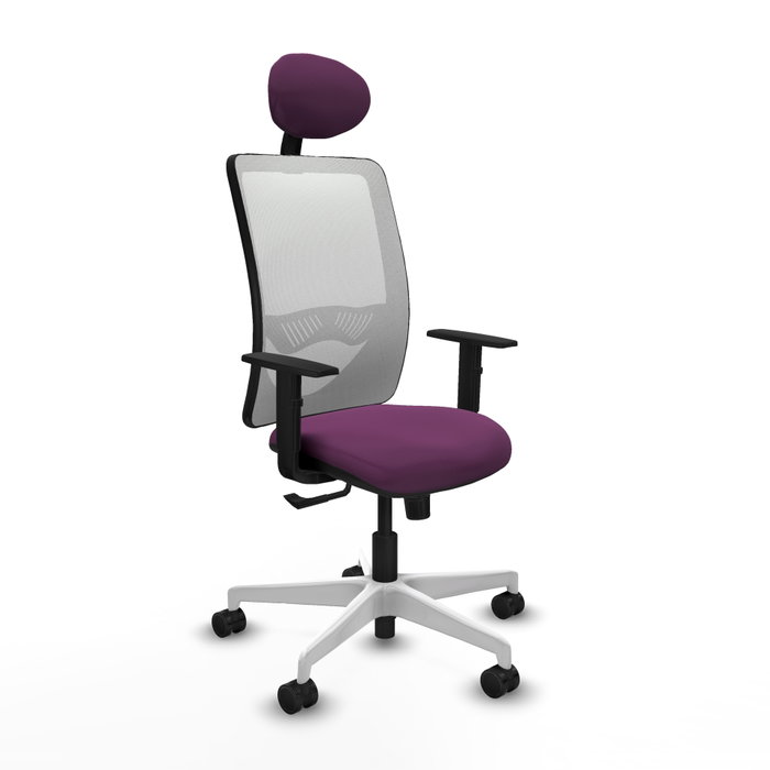 PIQUERAS Y CRESPO Silla de oficina Zulema Morado/Blanco PIQUERAS Y CRESPO Silla de oficina Zulema Morado/Blanco