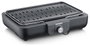 Severin PG8556 Barbacoa de mesa eléctrica con placa grill antiadherente estriada
