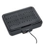 Severin PG8556 Barbacoa de mesa eléctrica con placa grill antiadherente estriada