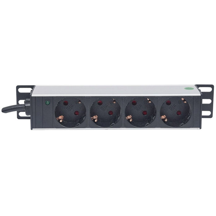 Intellinet PDU 1U 10 Pulgadas con 4 Tomas Schuko