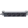 Intellinet PDU 1U 10 Pulgadas con 4 Tomas Schuko