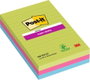 Post-it Blocs de Notas Adhesivas Super Sticky con Líneas Formato Grande, Pack de 3