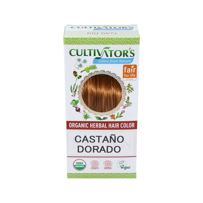 CULTIVATORS Castaño Dorado tinte organico 100gr. ECOCERT