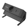 Fellowes Regleta de Sobremesa 1 Toma AC y 2 USB (1A + 1C) Negro
