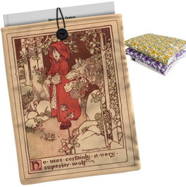 CAMPO DAS REDES Funda Acolchada para Libros Caperucita 21x28cm