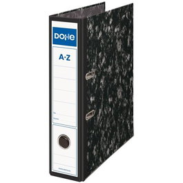 Dohe Archivador Palanca Archinovo Folio Lomo Ancho Rado Cartón Forrado Negro Jaspeado - Set de 20 Unidades (Set de 20)