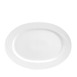 Bauscher Silhouette Fuente Oval - Porcelana para Vajilla, 38x25 cm (Set de 6)