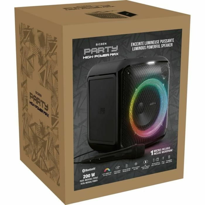 Bigben Interactive PARTYBTHPMAX Altavoz luminoso inalámbrico 200W Bigben Interactive PARTYBTHPMAX Altavoz luminoso inalámbrico 200W