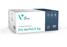 RAPID DOUBLE FIV AB/FELV AG 20 TEST Detecta FIV y FeLV