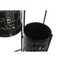 DKD Home Decor Macetero de Metal Negro 22x22x93 cm