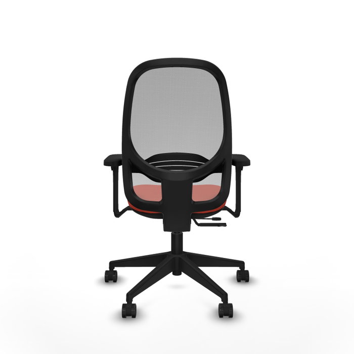 PIQUERAS Y CRESPO Silla de oficina Cilanco con mecanismo Sincro/Traslack Naranja y Gris