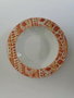 DKD Home Decor Set de 4 Platos de Porcelana Ethnic Shengda Naranja Surtido de 2 Diseño