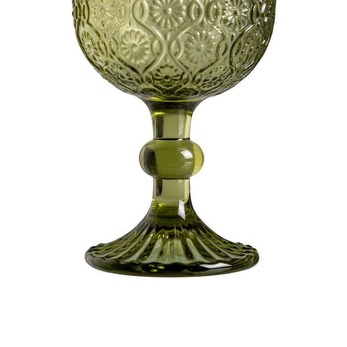 Ixia Copa Decorativa Verde de Cristal de 340ml Ixia Copa Decorativa Verde de Cristal de 340ml