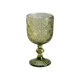 Ixia Copa Decorativa Verde de Cristal de 340ml