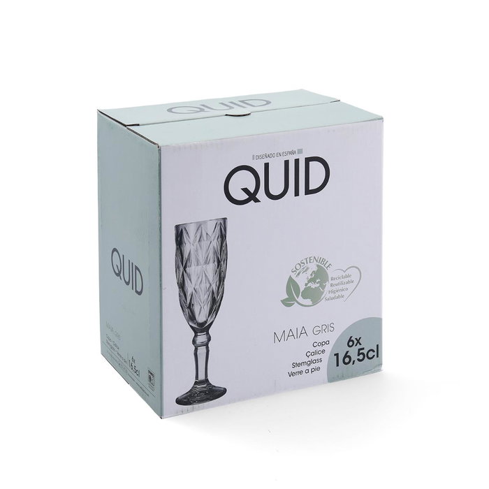 Copa Flauta Vidrio Maia Quid 16,5 cL (6 Unidades)