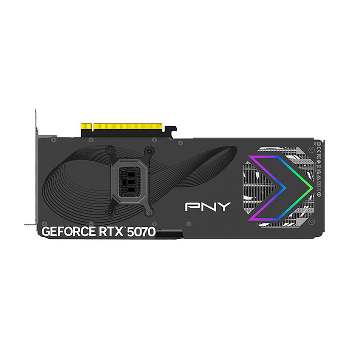 PNY RTX 5070 VERTO ARGB OC 12GB GDDR7 Triple Ventilador Tarjeta Gráfica - GeForce RTX 5070, 6144 Núcleos, PCIe x16 5.0, Iluminación RGB, Overclocked