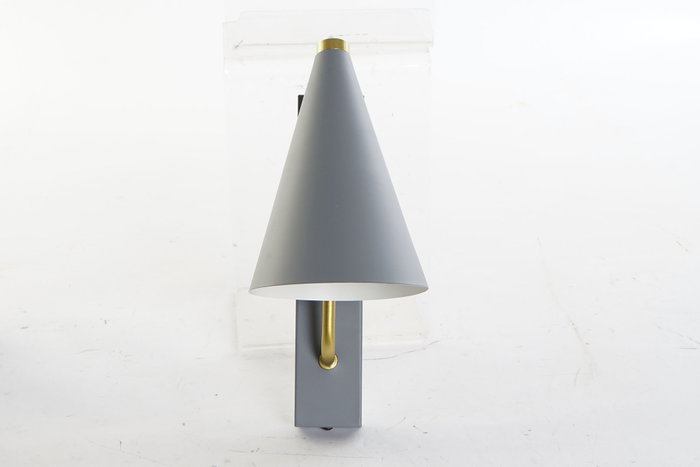 DKD Home Decor Lámpara Aplique Metal Gris Claro E27