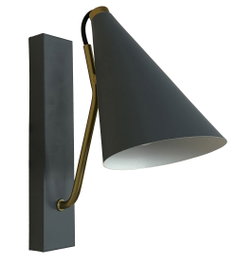 DKD Home Decor Lámpara Aplique Metal Gris Claro E27