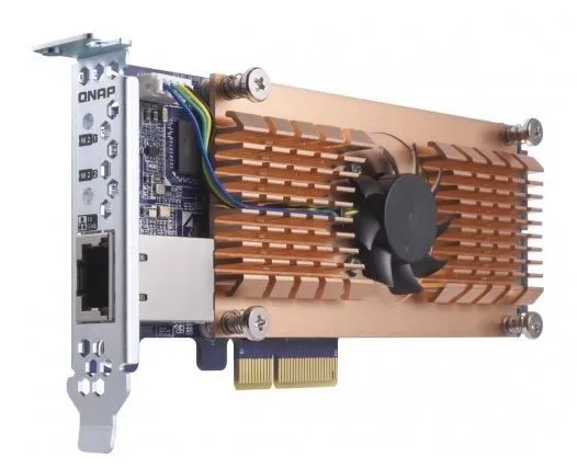 QNAP QM2 CARD Dual M.2 PCIe SSD + Single Port 10GbE QM2-2P10G1TB Plata QNAP QM2 CARD Dual M.2 PCIe SSD + Single Port 10GbE QM2-2P10G1TB Plata
