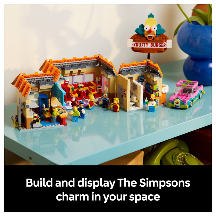 LEGO Icons 10352 The Simpsons: Krusty Burger Juego de Construcción 1635 Piezas para Adultos