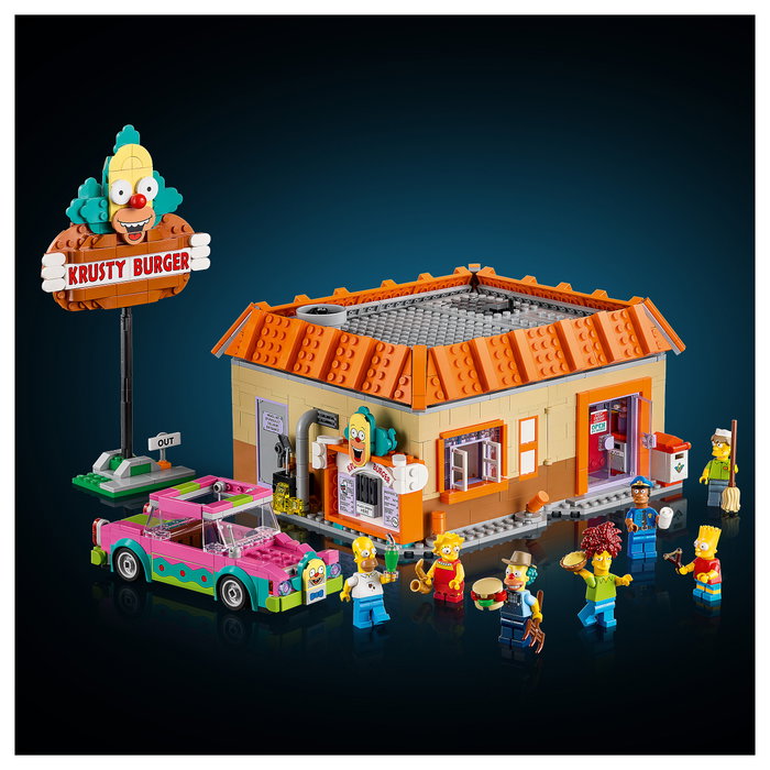 LEGO Icons 10352 The Simpsons: Krusty Burger Juego de Construcción 1635 Piezas para Adultos