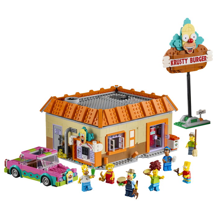LEGO Icons 10352 The Simpsons: Krusty Burger Juego de Construcción 1635 Piezas para Adultos