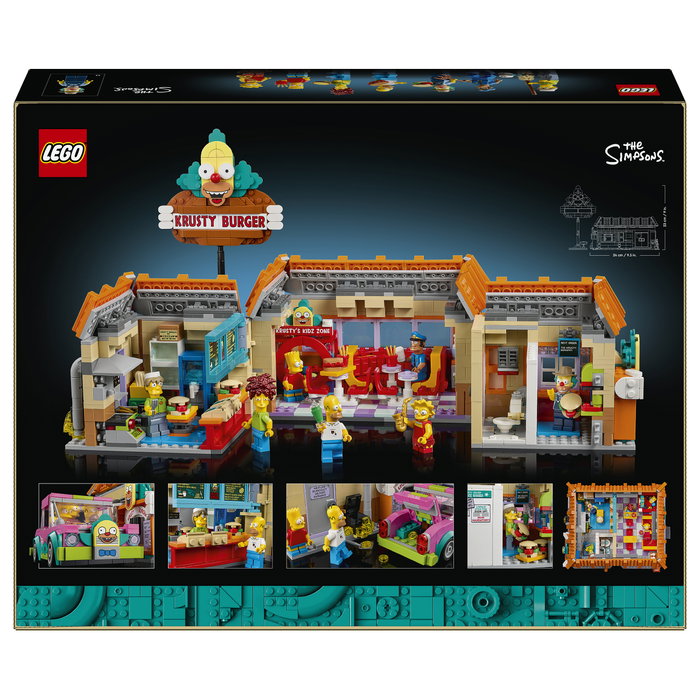 LEGO Icons 10352 The Simpsons: Krusty Burger Juego de Construcción 1635 Piezas para Adultos