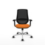 PIQUERAS Y CRESPO Silla de oficina Mardos Naranja y Negro