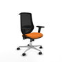 PIQUERAS Y CRESPO Silla de oficina Mardos Naranja y Negro
