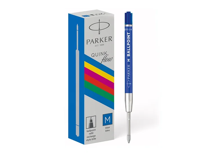 Parker Jotter Originals Recambio Bolígrafo Azul Punta Media Tinta Quinkflow