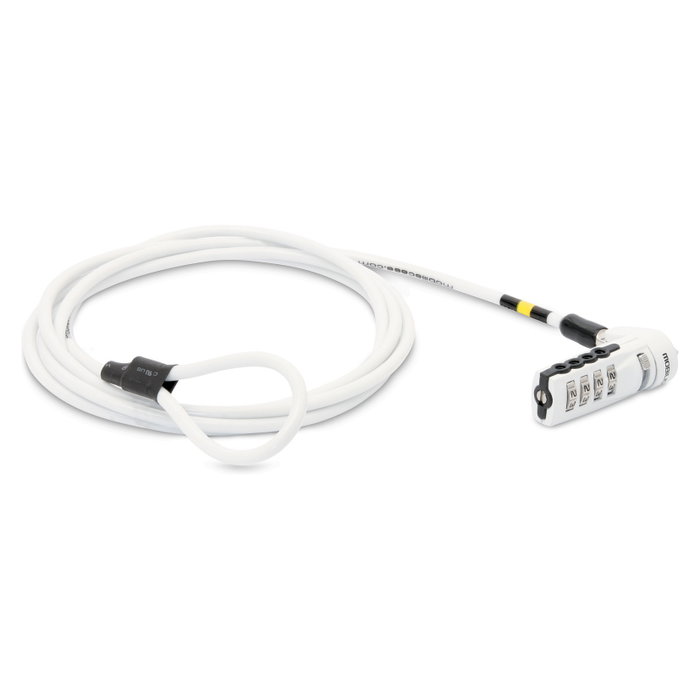 Mobilis Cable Antirrobo de Combinación Blanco 1,8 m