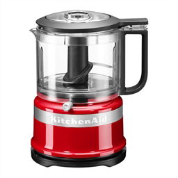 Kitchenaid 5KFC3516 Picadora de Alimentos Rojo - Potente y Eficaz para Frutos Secos, Frutas y Verduras Crudas con Dos Velocidades