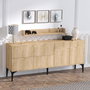 Hanah Home Stella - Sapphire Oak Consola Roble Zafiro Elegante y Funcional