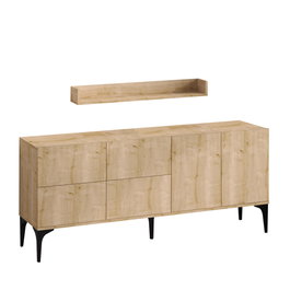 Hanah Home Stella - Sapphire Oak Consola Roble Zafiro Elegante y Funcional