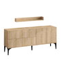 Hanah Home Stella - Sapphire Oak Consola Roble Zafiro Elegante y Funcional