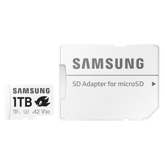 Samsung CARD Micro SD 1TB Sonic con Adaptador - MicroSDXC Clase 10 UHS-I U3 V30 A2 180MB/s Lectura